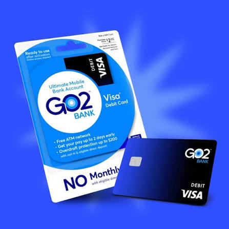 GO2bank Visa debit card